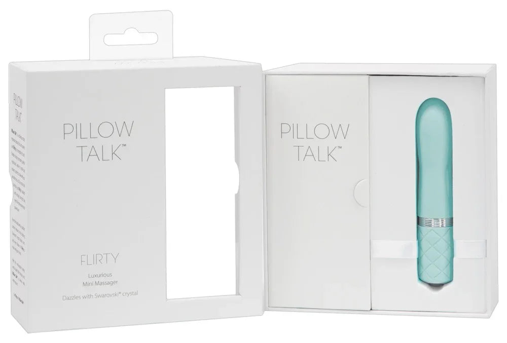 Minivibrator "Flirty" aus Silikon - Soft-Touch-Textur 11 cm (türkis) - loveiu.ch