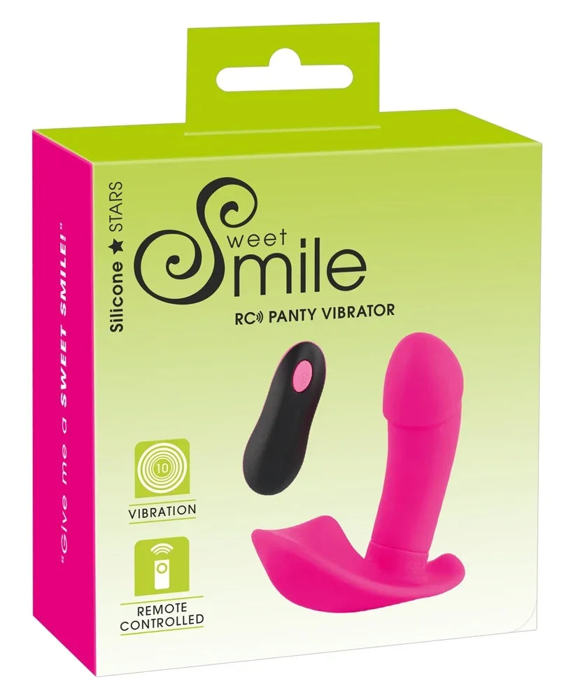 Pinkes Panty-Vibrator mit Fernbedienung, 10 Vibrationsstufen, Silikon, für intimen Genuss