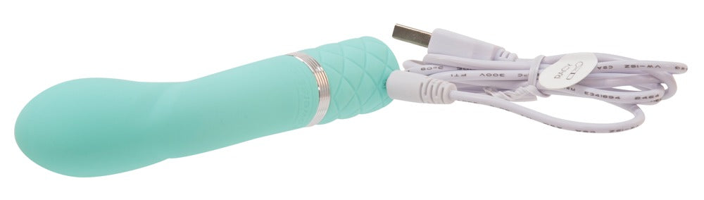 Mini vibromasseur masseur luxueux Racy avec pierre Swarovski® - 12,7 cm (turquoise)