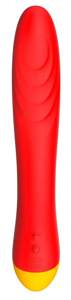 Roter Vibrator mit gelber Spitze für intime Vergnügen – diskret & sicher
