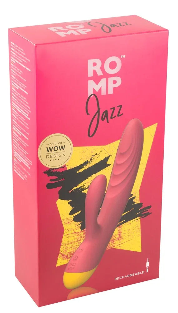 Vibrateur ROMP « Jazz » en silicone – 21 cm (rouge)