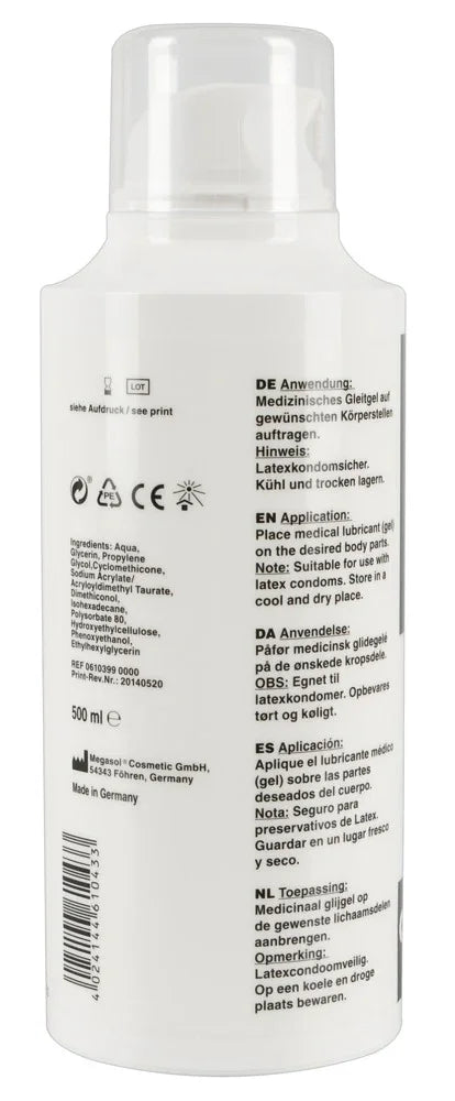 Fisting Gel "Relax" - Vegan auf Wasserbasis (500 ml)