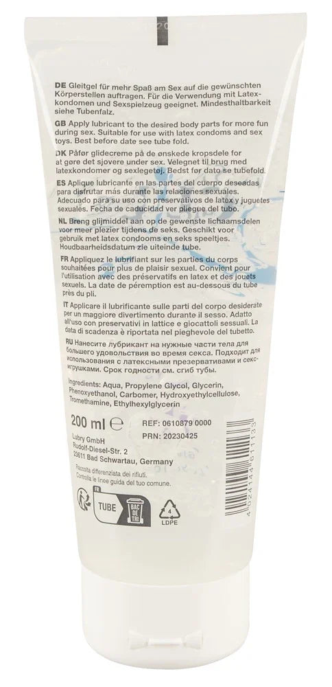 Wasserbasiertes Gleitgel 200ml für mehr Spaß beim Sex mit Kondomen & Sextoys