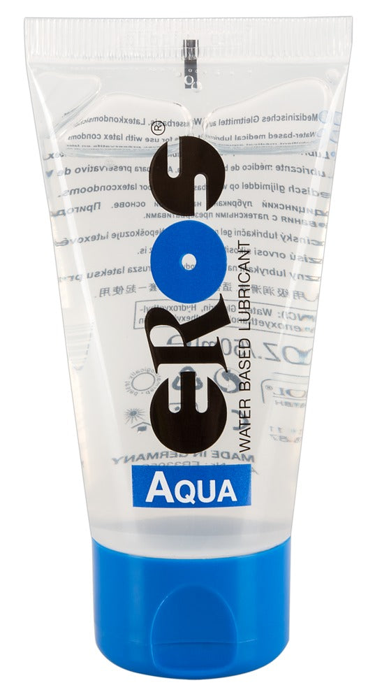 Lubricant "Eros Aqua" water-based & flavorless - latex-safe (50 ml)