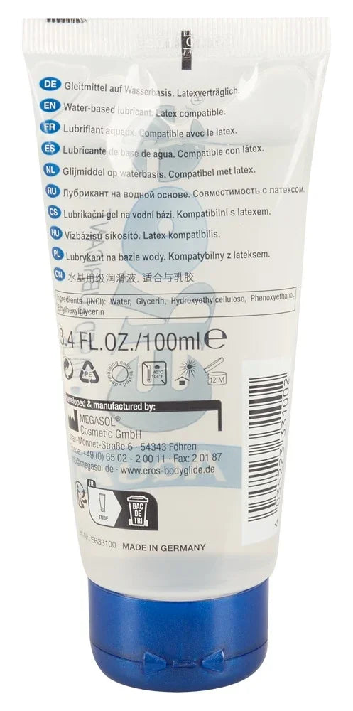 Wasserbasiertes Gleitgel, latexkompatibel, 100ml – ideal für Intimspielzeug und sicheres Liebesleben