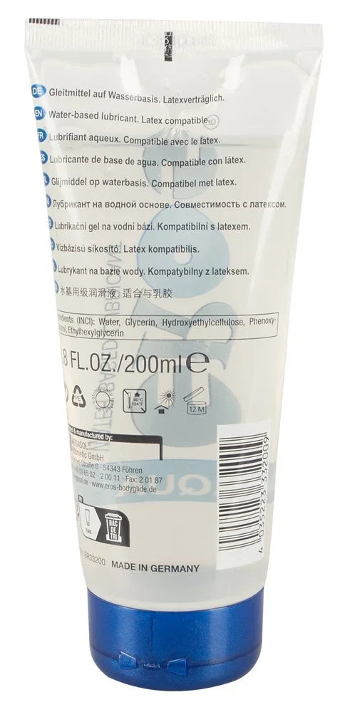 Wasserbasiertes Gleitgel, latexkompatibel, 200ml, Made in Germany – ideal für intimen Genuss