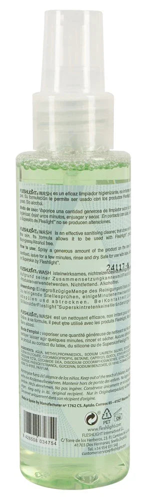 Transparente Flasche Sexspielzeug-Reiniger, grüne Flüssigkeit, für hygienische Reinigung