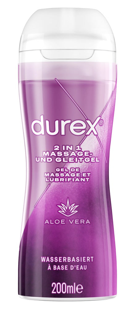 Gleitgel "Play 2in1" - wasserbasiert & mit Aloe Vera-Extrakt (200ml) von Durex