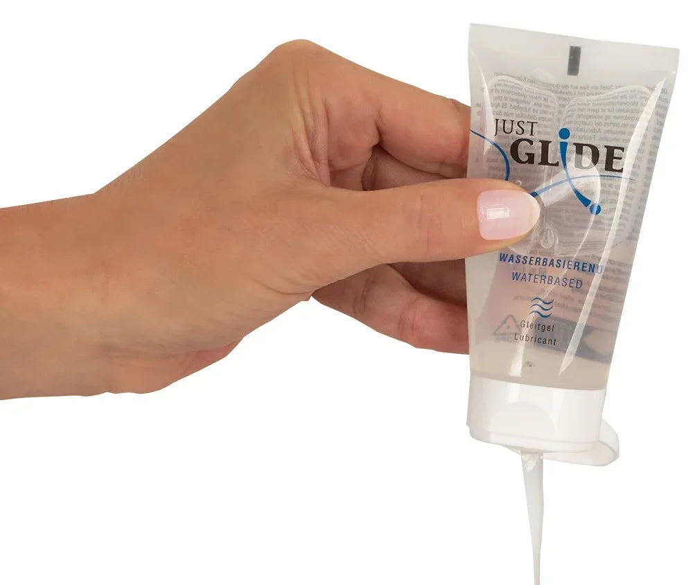 Wasserbasiertes Gleitgel Just Glide aus Tube – ideal für intime Momente und Spielzeug