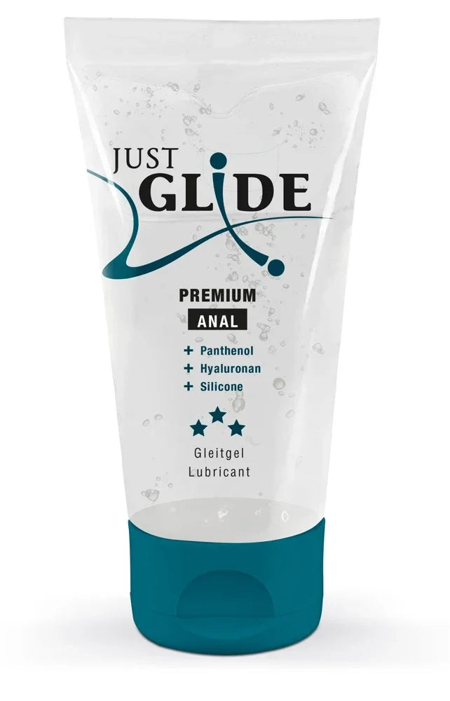 Just Glide Premium Anal Gleitgel mit Panthenol, Hyaluronan & Silikon für intensives Liebesleben