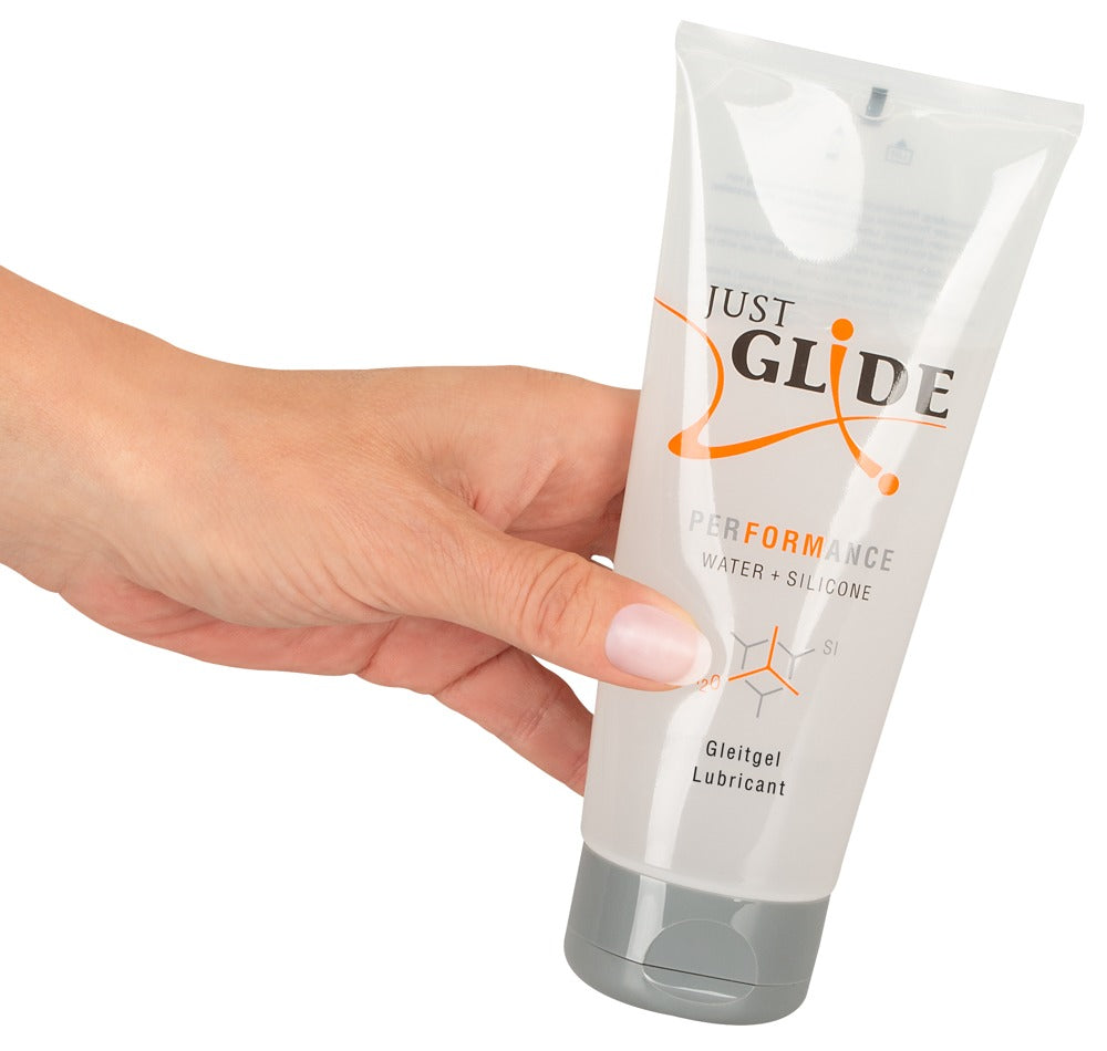 Gleitgel "Performance" - wasserbasiert mit Silikon (200 ml) von Just Glide