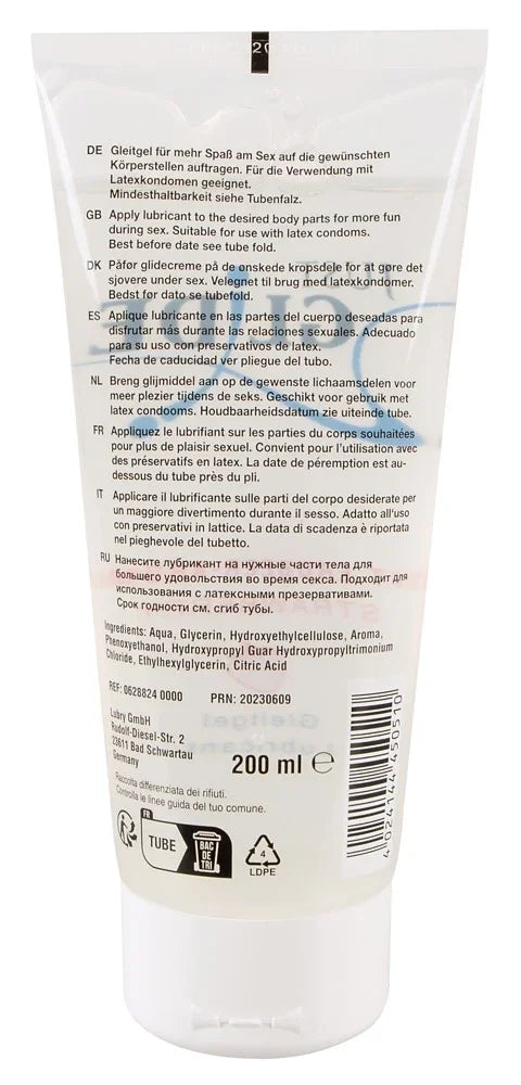 200 ml Gleitgel für mehr Spaß beim Sex, geeignet mit Latexkondomen – diskret & sicher