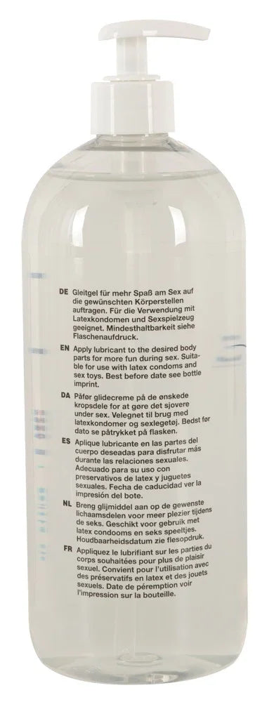 Klarer Gleitgel-Flasche mit Pumpspender, ideal für Sexspielzeug und Kondome, diskret und sicher