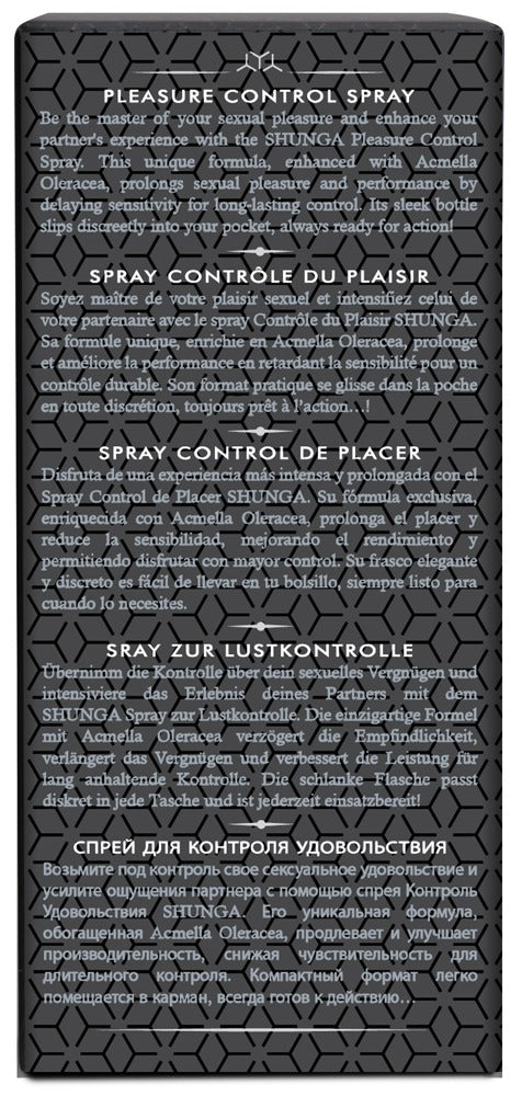 Delay spray "Pleasure Control" - more stamina & spray bottle (20 ml)