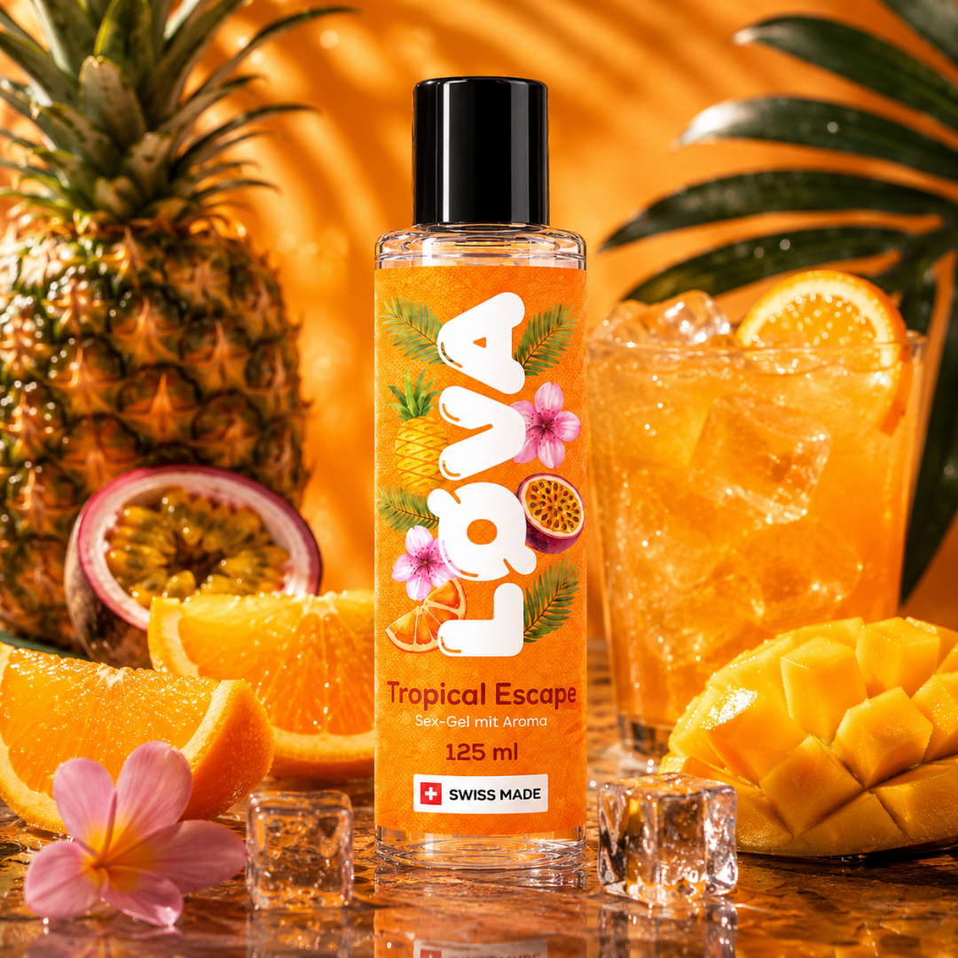 Lubrifiant « Évasion Tropicale » – à base d'eau & saveur tropicale (125 ml) de LØVA