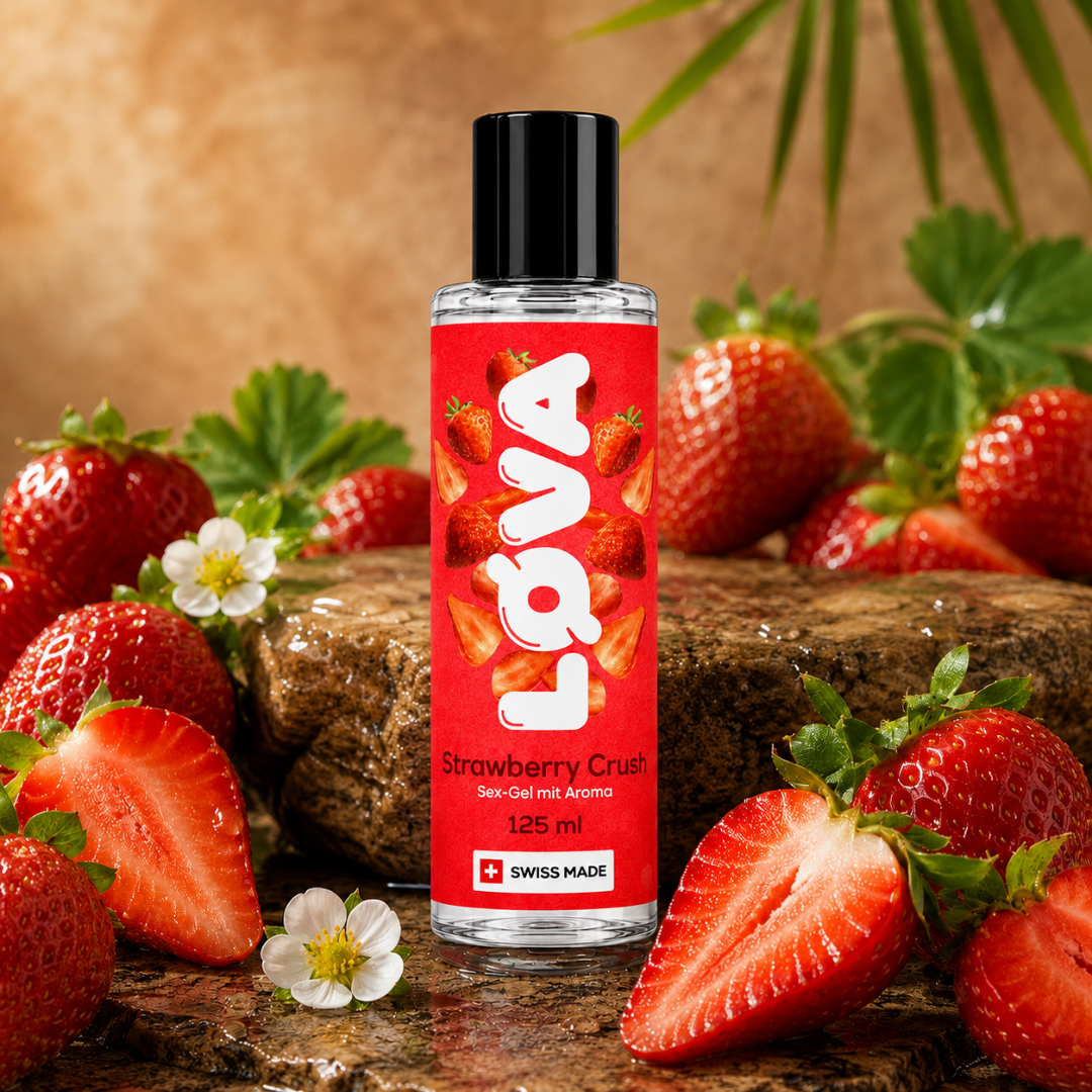Lube "Strawberry Crush" - Water-Based & Strawberry Flavor (125ml) by LØVA