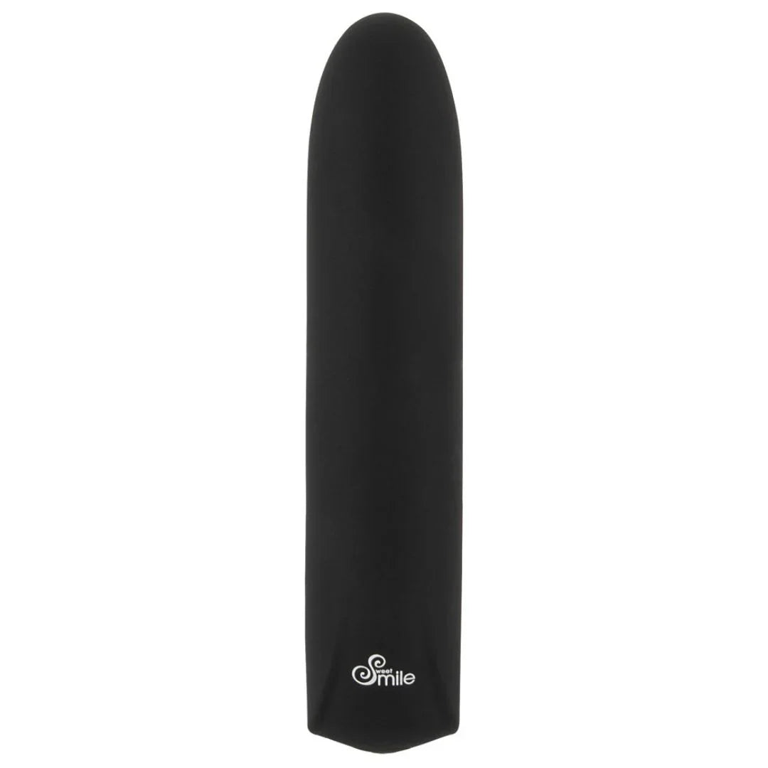 Mini-Vibrator „Sweet Smile“ aus Silikon – 12 cm (schwarz)