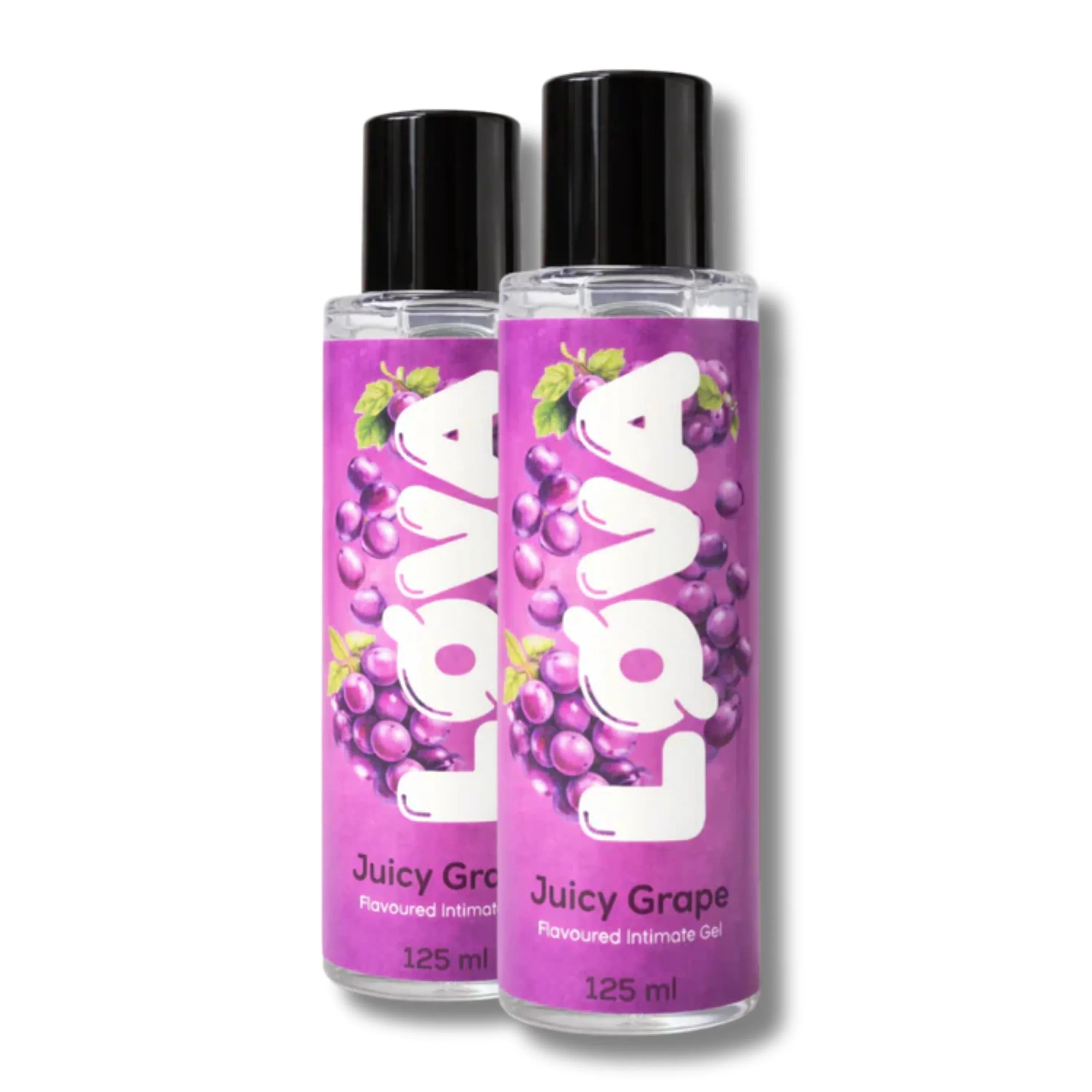 Zwei Flaschen Juicy Grape Geschmacksintimgel, 125 ml, für das Liebesleben