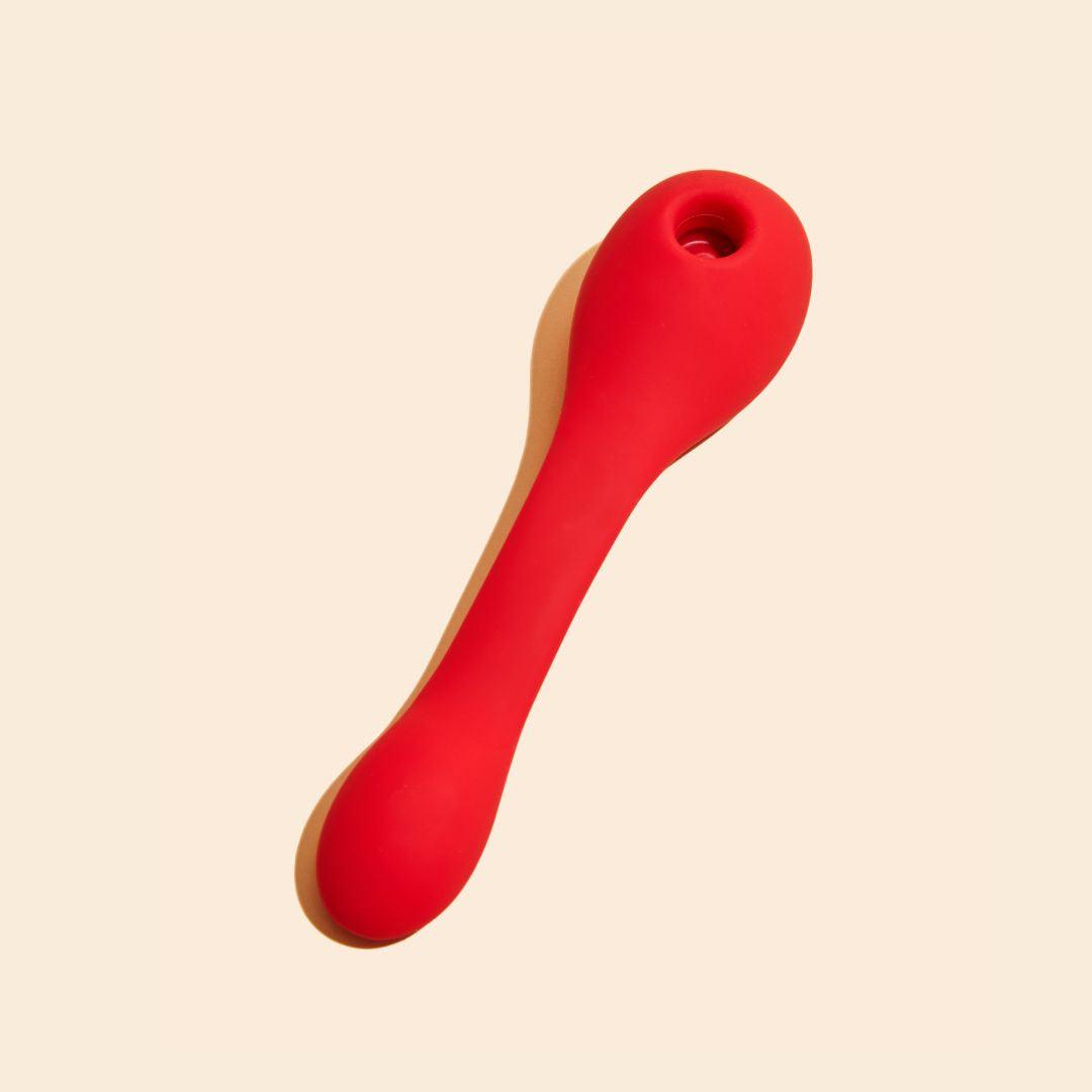 Auflegevibrator "Coco Puissante" aus medizinischem Silikon - 19 cm (rot) - loveiu.ch