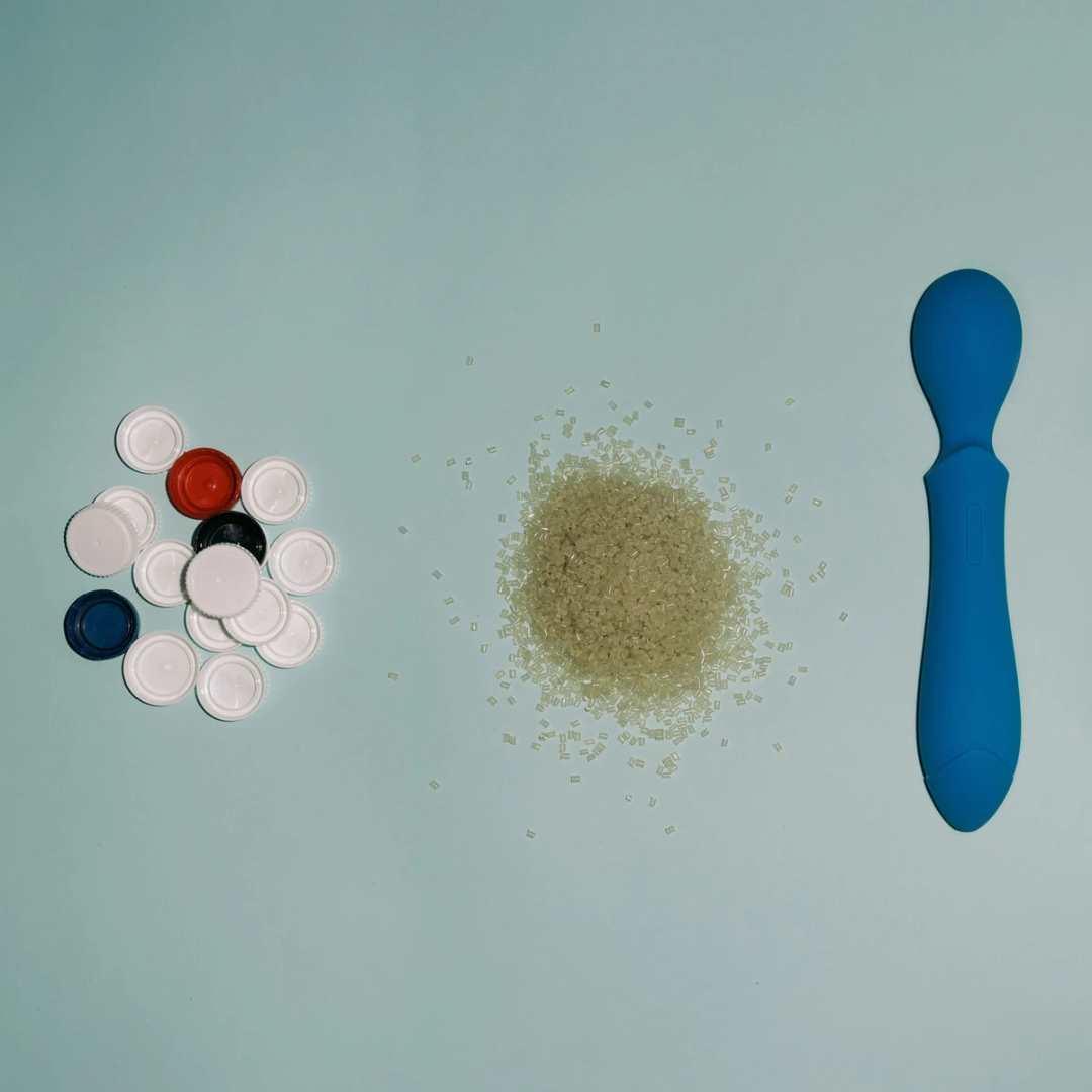 Liebeskugeln "ohhcean" aus recyceltem Meeresplastik - Beckenbodentraining im 2er Set Ø 3 cm (blau) - loveiu.ch