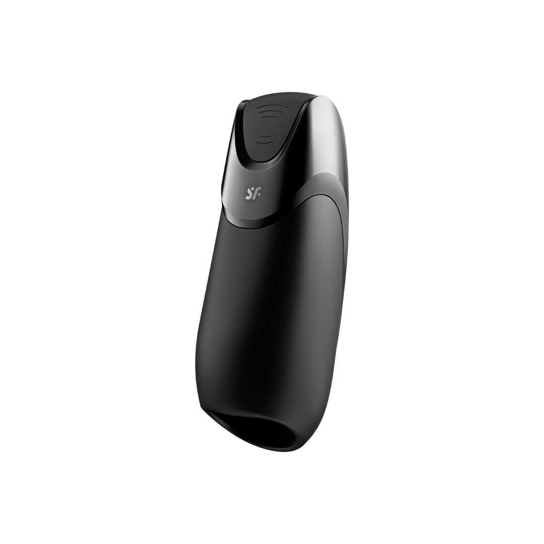 SATISFYER Masturbator "Men Vibration+" - Airpulse-Technologie 16.5 cm (schwarz) - loveiu.ch
