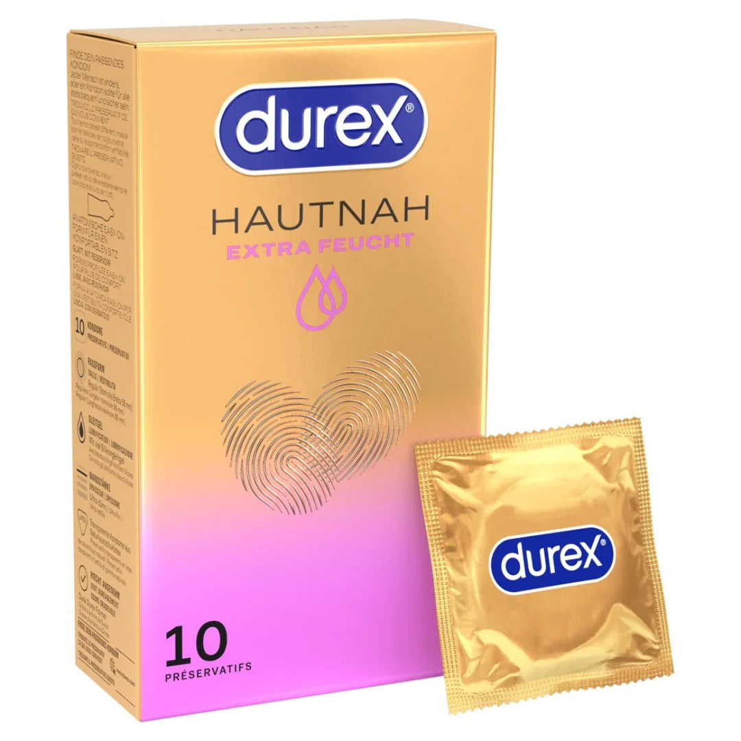 Condoms "Hautnah extra moist" natural rubber latex (56 mm/10 pcs.) by Durex