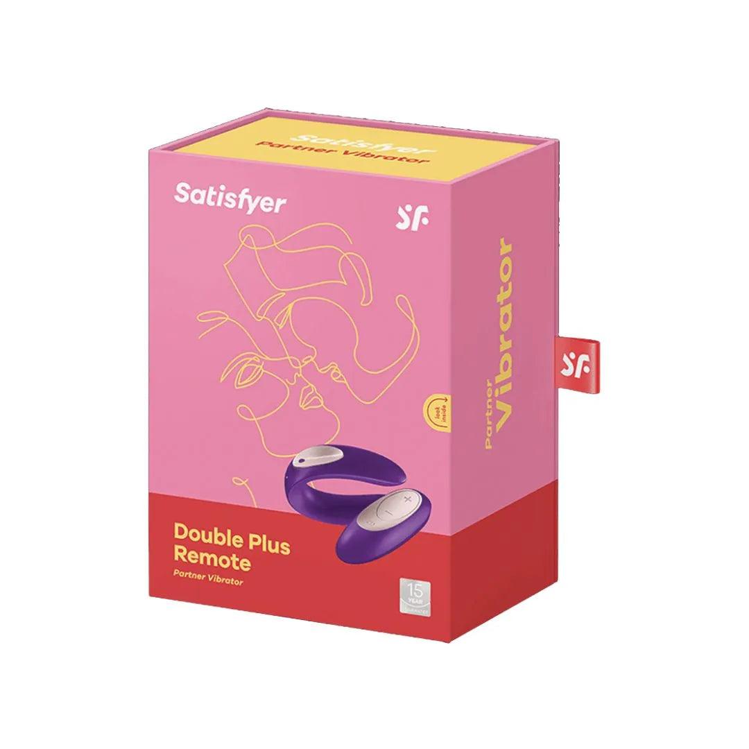 SATISFYER Paarvibrator "Double Plus Remote Control" aus Silikon (violett) - loveiu.ch