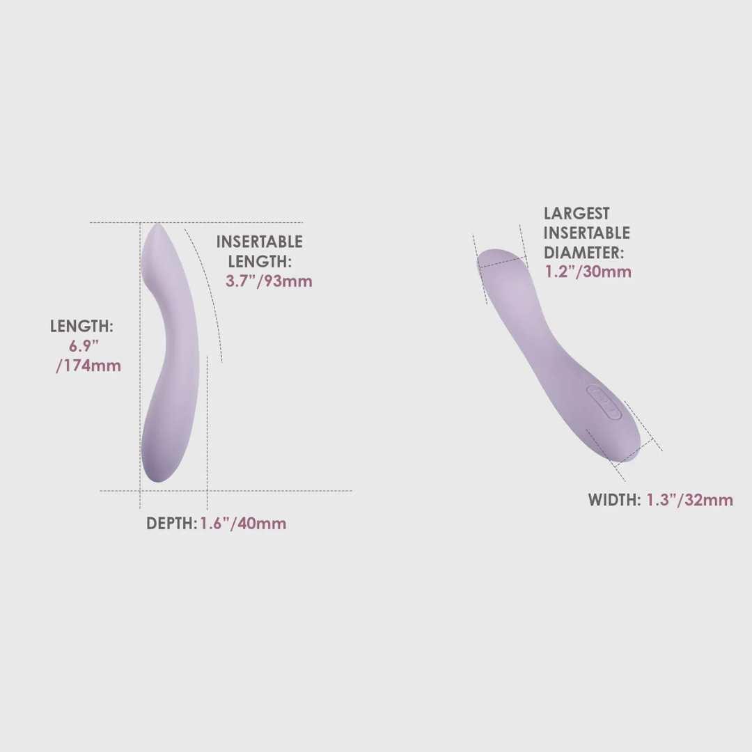 Vibrator "Amy 2" aus Silikon - 17.4 cm (violett) - loveiu.ch