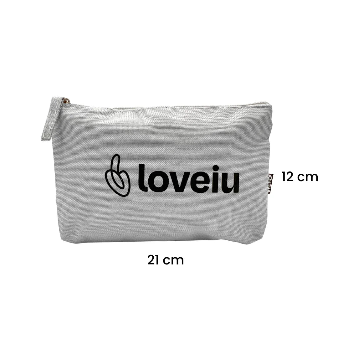 Graue loveiu Tasche für Intimprodukte, 21x12 cm, diskret und praktisch