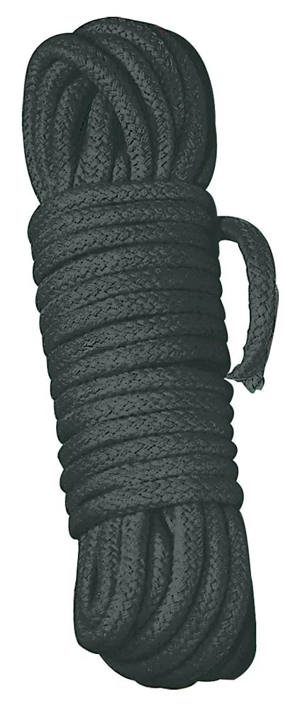 Schwarzes Seil für erotische Bondage-Spiele, ideal für Liebesleben und Intimität