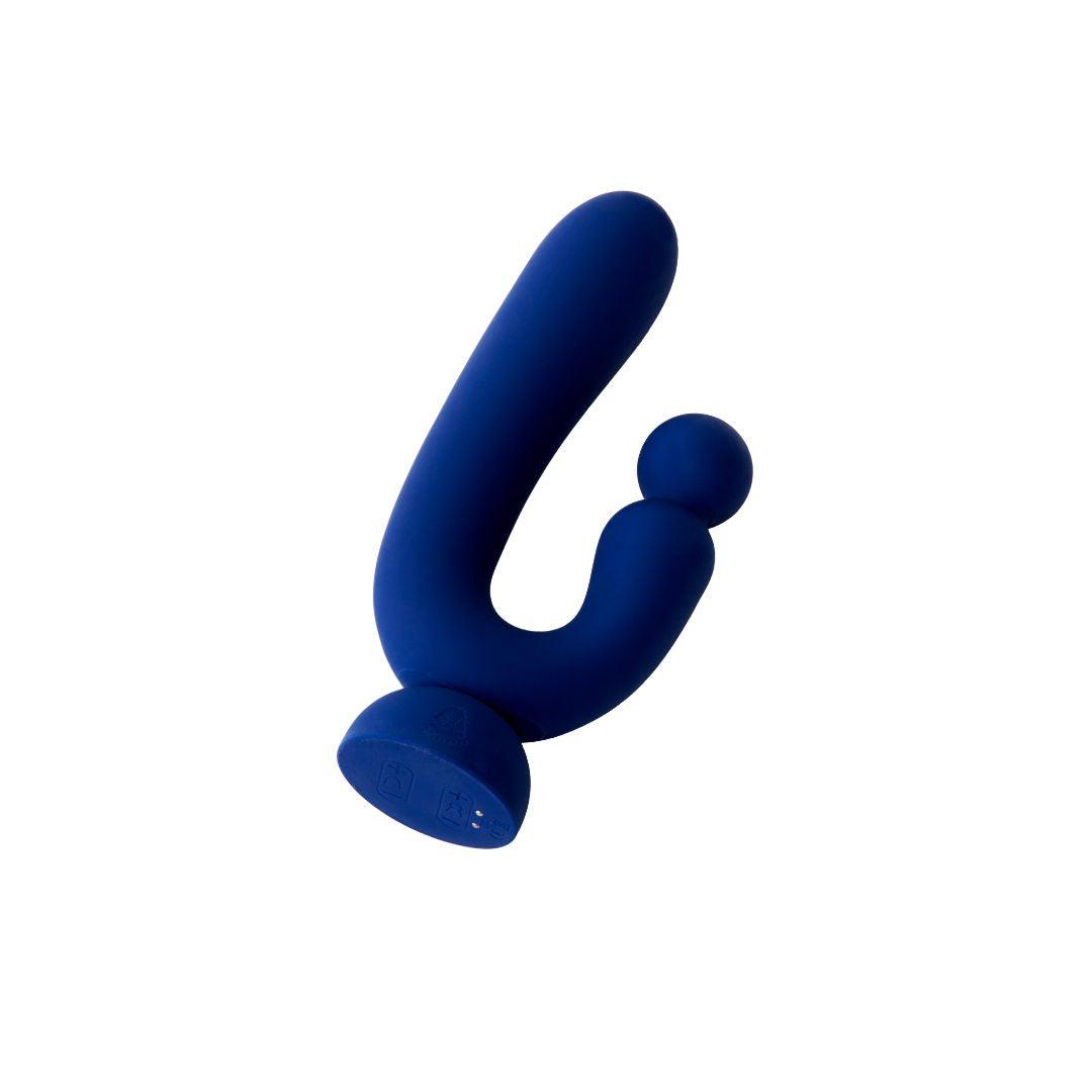 Rabbit-Vibrator "Chouchou" aus medizinischem Silikon - 18.1 cm (blau) - loveiu.ch