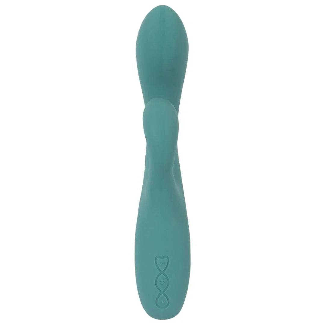 Vibrator „The Magician Rabbit“ aus Liquid-Silikon – 22,5 cm (türkis)