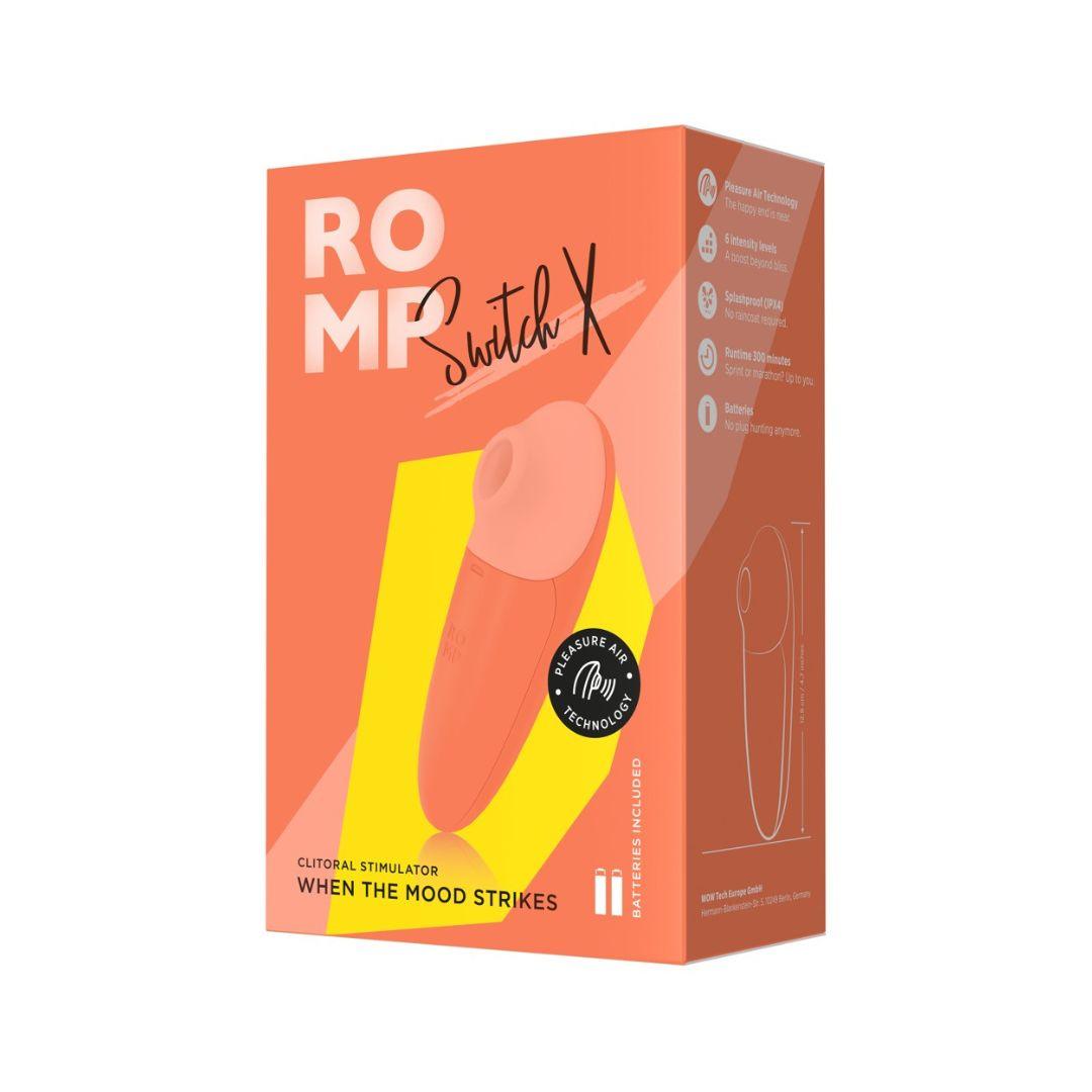 Auflegevibrator "Switch X" mit Pleasure Air Technologie - 12.8 cm (orange) - loveiu.ch