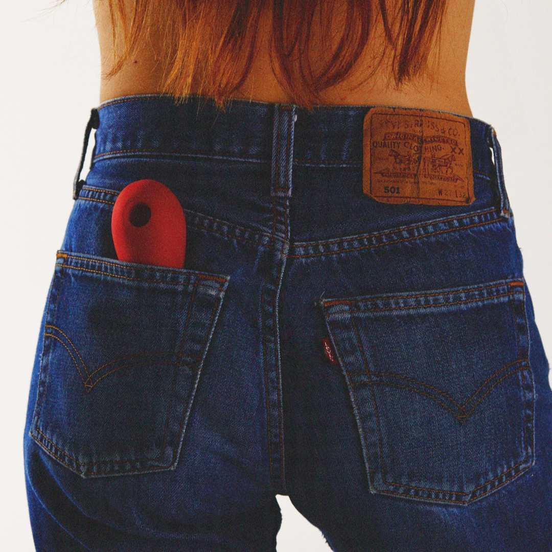 Auflegevibrator "Mini Coco" aus medizinischem Silikon (rot) - loveiu.ch