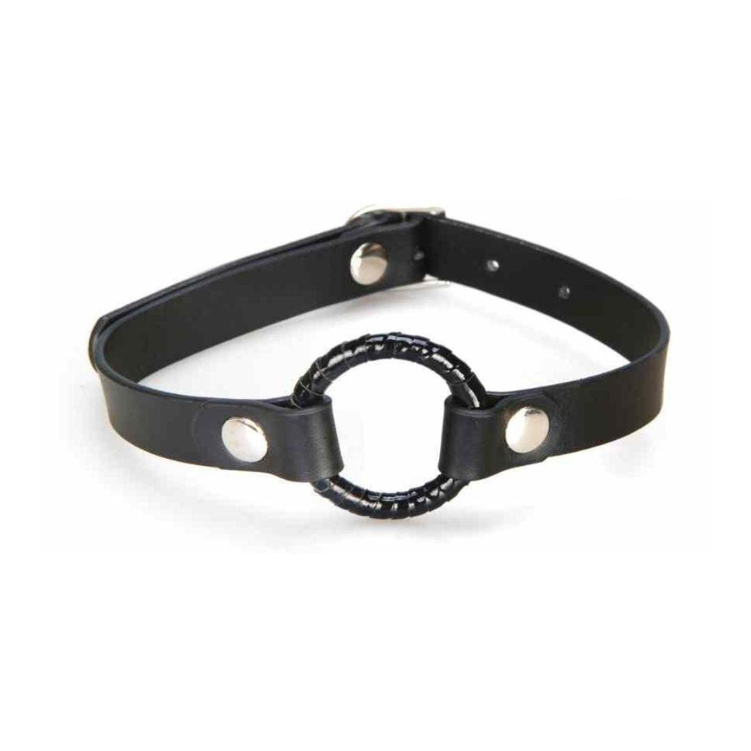 Mundknebel "O-Ring Ball Lux Fetish" mit verstellbarer Gurtschliesse (schwarz) - loveiu.ch