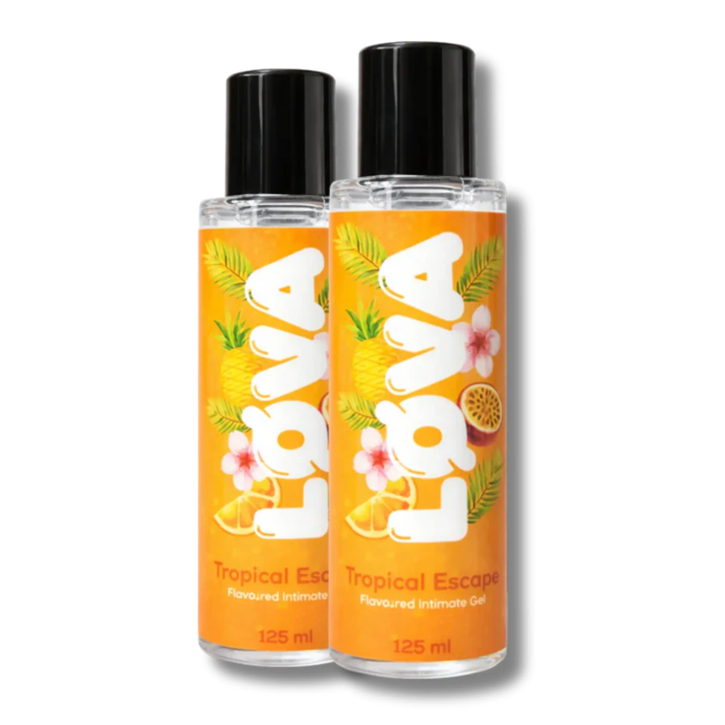Tropical Escape Geschmacksintimgel 125 ml, tropisches Design mit Ananas & Blüten