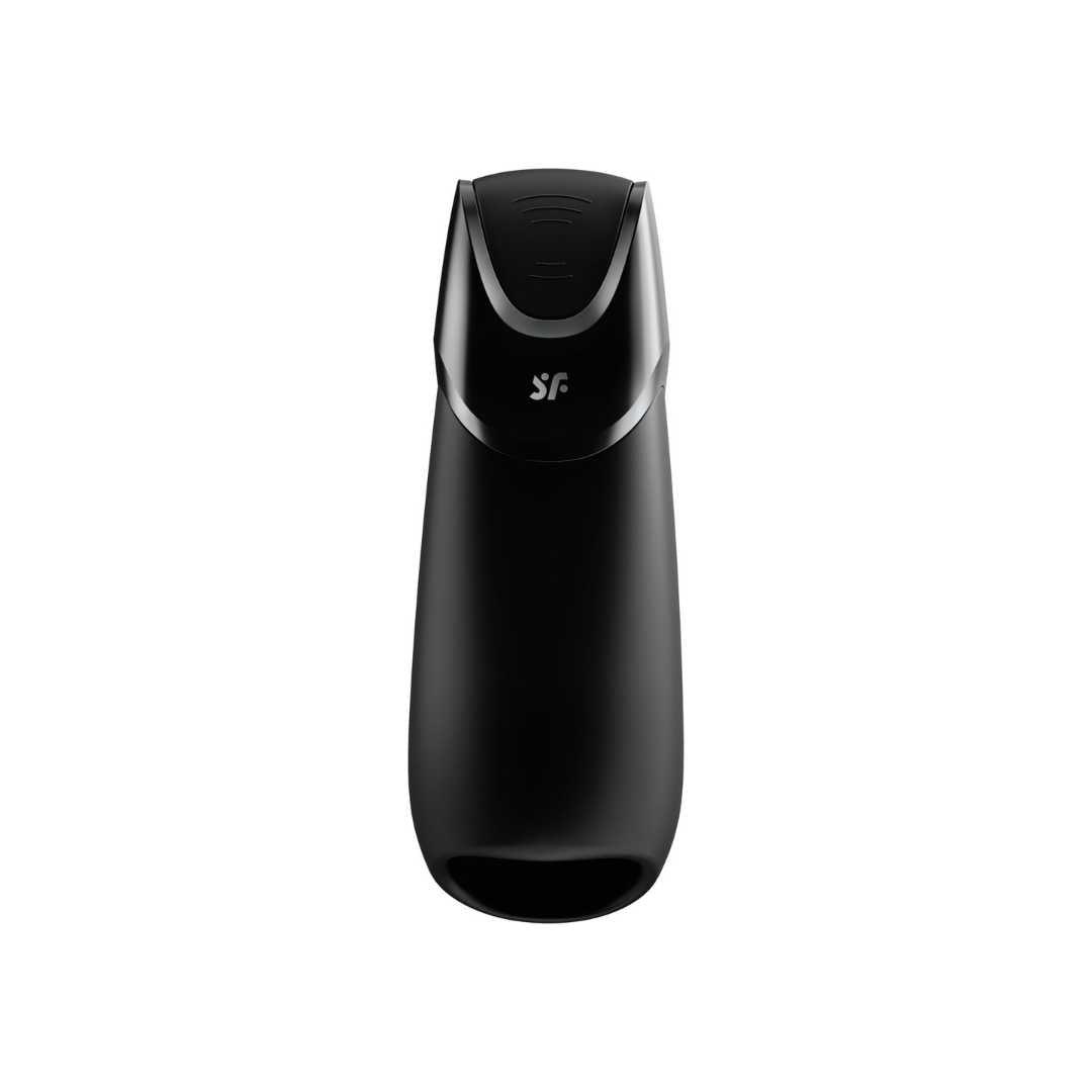 SATISFYER Masturbator "Men Vibration+" - Airpulse-Technologie 16.5 cm (schwarz) - loveiu.ch