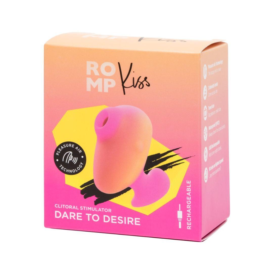 Auflegevibrator "Kiss" aus Silikon - mit Pleasure Air Technologie 9.5 cm (pink) - loveiu.ch