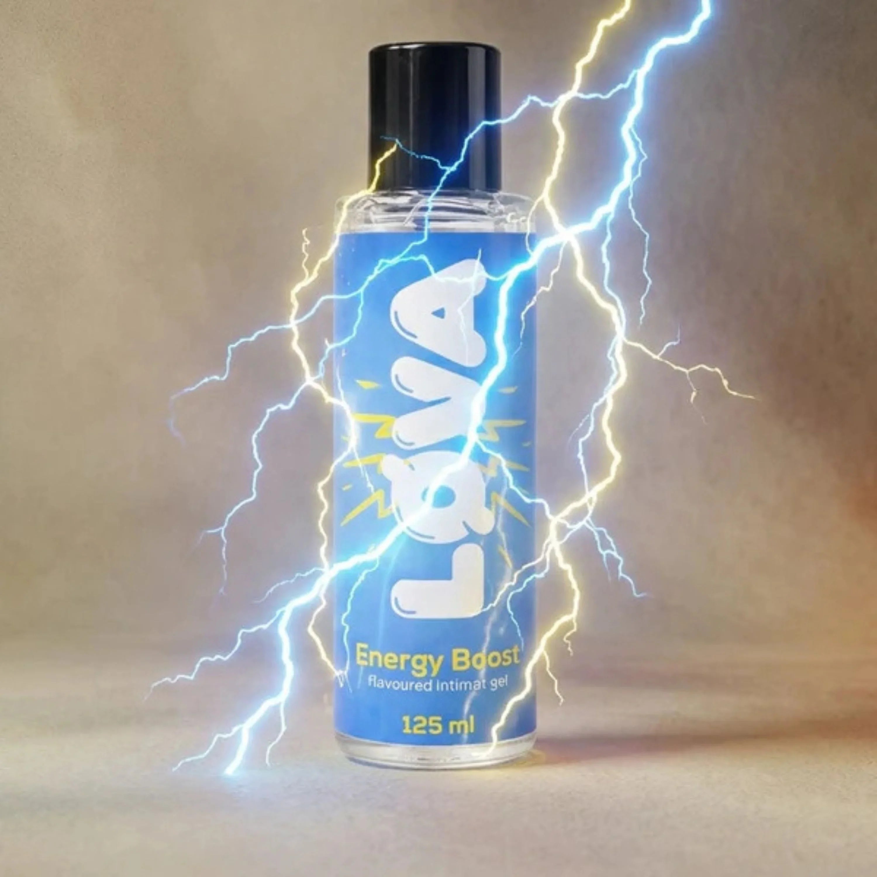 Lava Energy Boost Geschmacksgel 125 ml mit Blitz-Effekt, Intimgel für mehr Leidenschaft