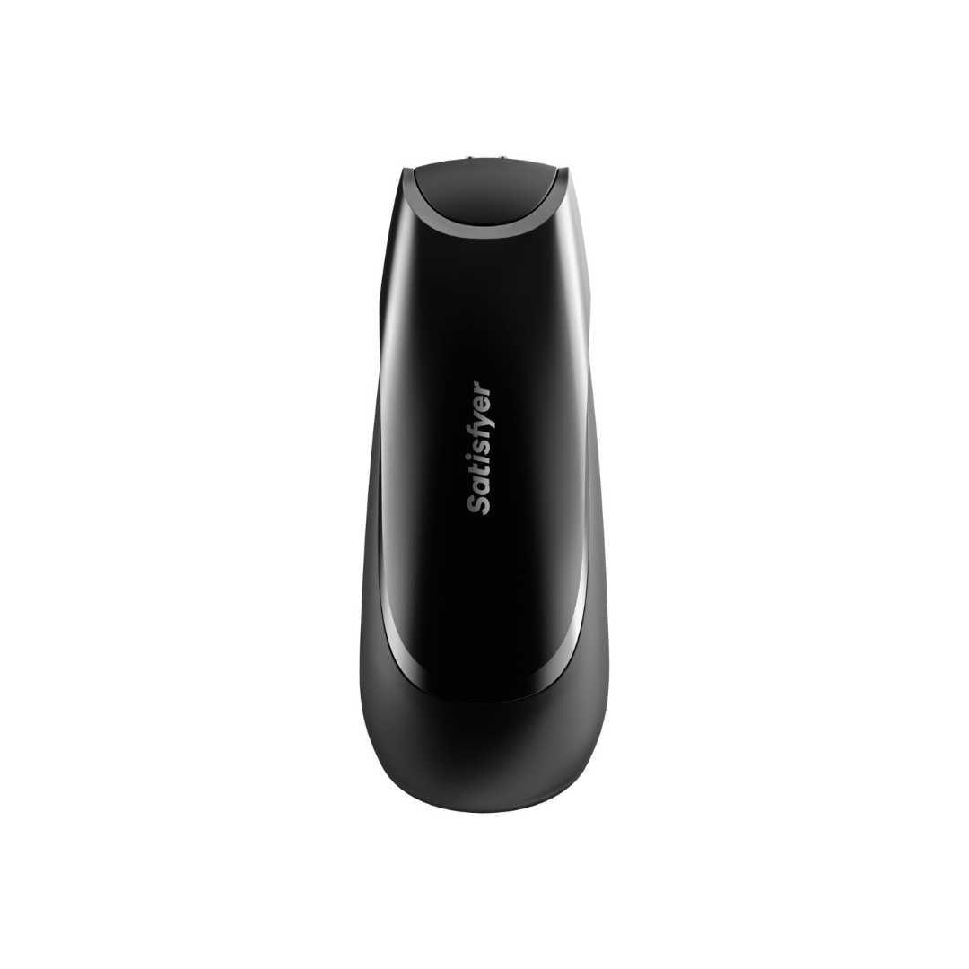 SATISFYER Masturbator "Men Vibration+" - Airpulse-Technologie 16.5 cm (schwarz) - loveiu.ch