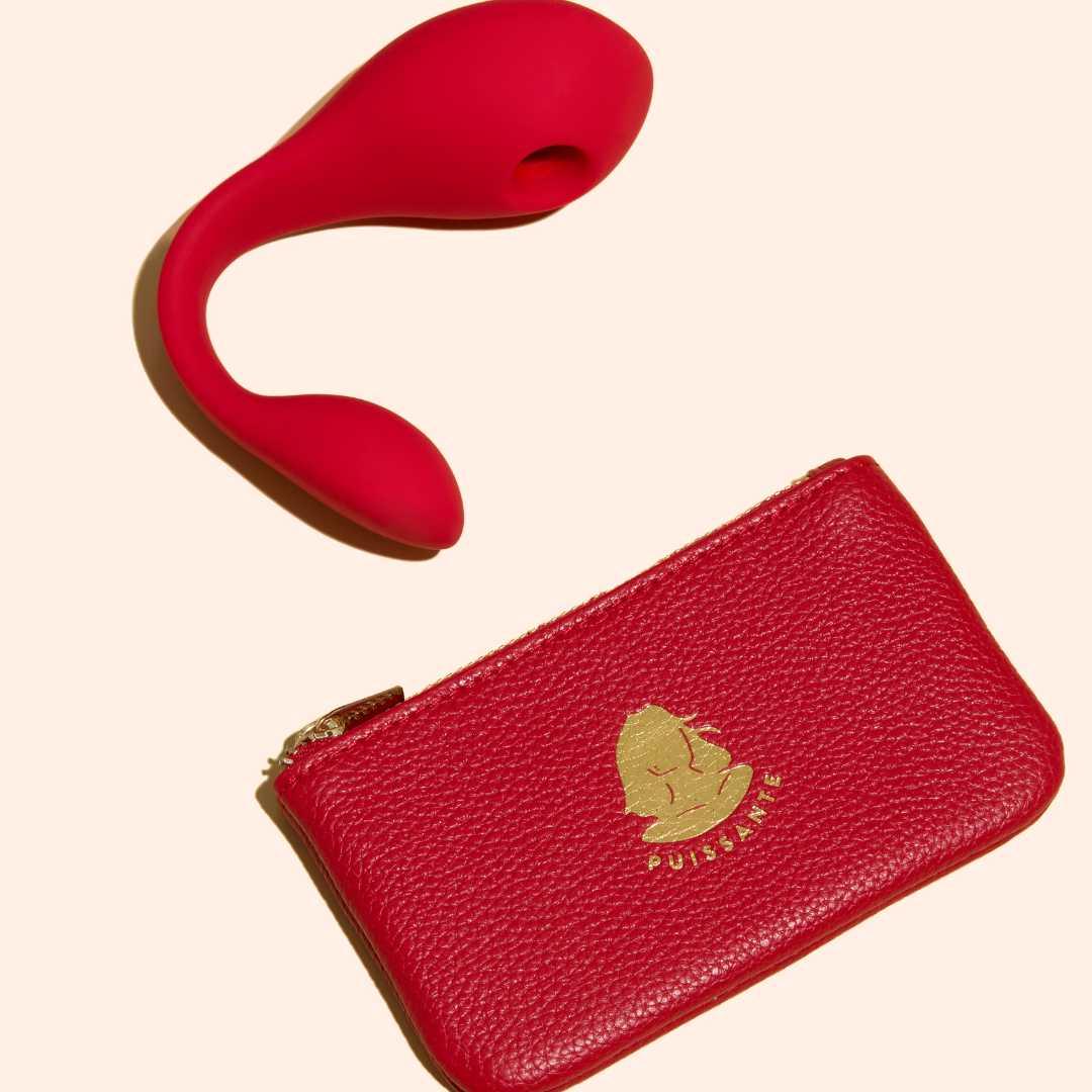 Auflegevibrator "Coco Puissante" aus medizinischem Silikon - 19 cm (rot) - loveiu.ch