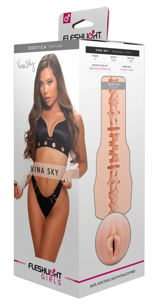 Fleshlight Girls Vina Sky mit Exotica-Textur – realistischer masturbator für Erwachsene, phthalatfrei