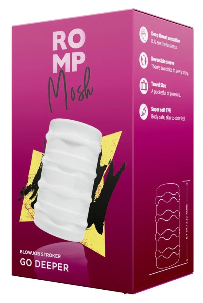 Masturbator "Mosh" mit Stimulationsstruktur (transparent) - loveiu.ch