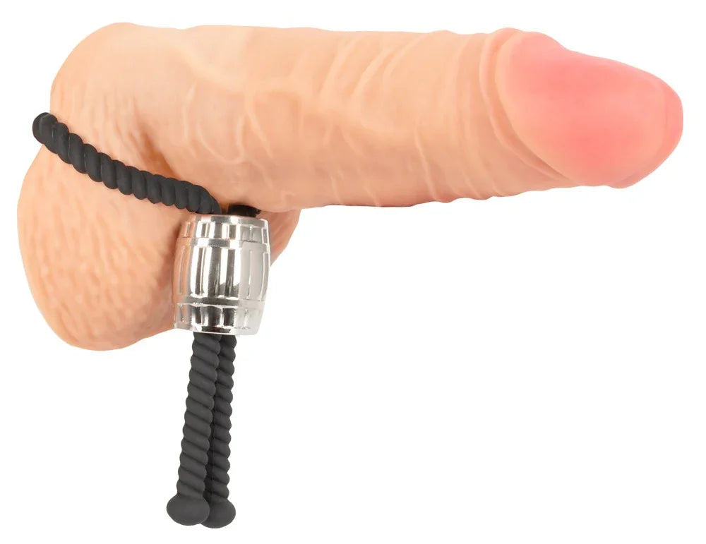 Penis-Schlaufe "Heavy Rope Cock Strap" Ø max. 11 cm (schwarz) - loveiu.ch