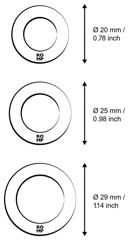 Penisring "Remix Trio" aus Silikon im 3er Set - Ø 2 - 2.9 cm (lila)