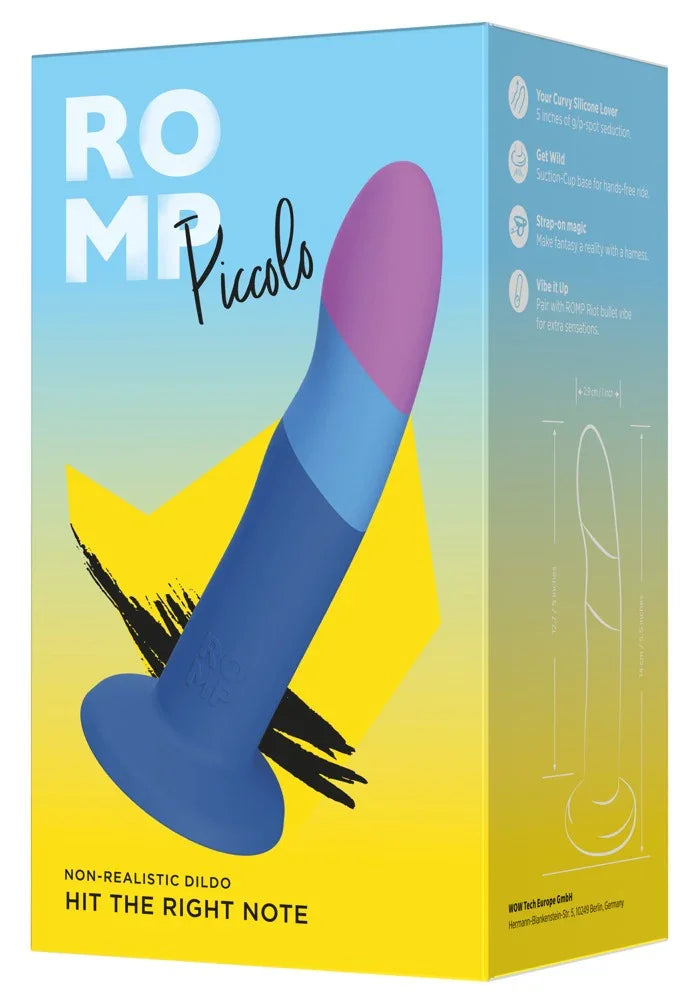 Dildo "Piccolo" aus Silikon mit Saugfuss – 14 cm (blau) - loveiu.ch