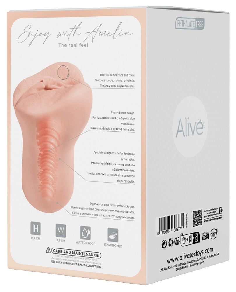 Masturbator "Amelia S" in Vagina-Optik (hautfarben hell)