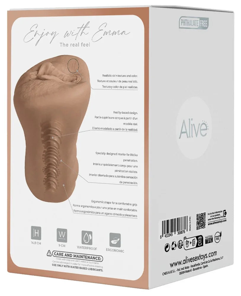 Masturbator "Emma M" in Vagina-Optik (hautfarben dunkel - loveiu.ch