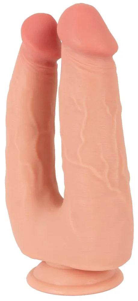 Zweiköpfiger Vibrator mit Saugnapf für intime Vergnügen – ideal für Paare und Solo
