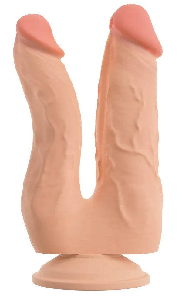 Doppeldildo mit Saugnapf für intensives Vergnügen – ideal für Paare